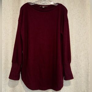 LOFT Deep Burgundy Sweatshirt